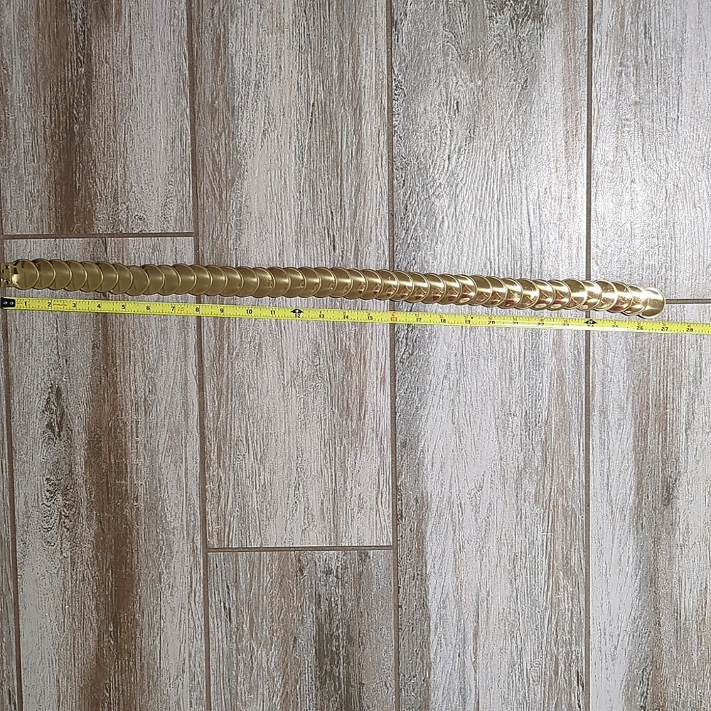 Vintage Stretchy Gold Tone Belt - Picture 3 of 6